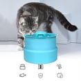 thumbnail image 3 of Fuente de agua automática Zulema para gatos 1.8L LED Azul Bebedero para gatos, 3 of 8