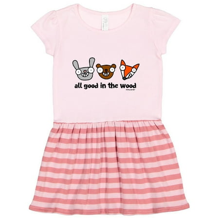 

Inktastic All good in the wood Gift Toddler Girl Dress