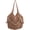 Khaki, variant on Hsqqdc Woven Hollow Out Shoulder Bag, Minority Style Tote for Summer Vacation