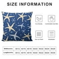 thumbnail image 5 of Nawypu  Summer Coastal Starfish Pillow Covers Beach Throw Pillow Cover Nautical Blue Sea Star Pillow Case Decorative Cushion Cover for Outdoor Home Couch Bed Sofa Decor, 5 of 5