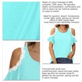 thumbnail image 1 of Top con hombros descubiertos y ribete de encaje, top con hombros descubiertos, top corto con hombros descubiertos, camiseta con hombros descubiertos muy versátil, 1 of 5