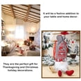 thumbnail image 3 of Toystoory Funda de botella de vino con cordón, manga de encaje roja para hombre mayor sin rostro de Navidad con pierna colgante, de comedor, bolsa de Kits de decoración para fiestas Gris Toystoory HA068784-01, 3 of 6