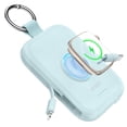 thumbnail image 1 of Power Bank RORRY Azul 5000mAh con Cables Integrados para Celular y Apple Watch, 1 of 6