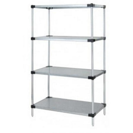 

4-Shelf Galvanized Steel Solid Shelving Unit - 14 x 72 x 86 in.