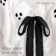 thumbnail image 6 of Clearance Halloween Lit Ghost Wreath, 12” Cute Ghost Wreath with Bow, Halloween Decorations Indoor Outdoor, Spooky Halloween Decor Ghosts Decoration for Front Door Porch Window Wall Party Office Home, 6 of 11