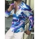 thumbnail image 1 of Traje de lujo para hombre 2024, para bodas, fiestas, informales, para exteriores, calle, cómodo, material suave, camisa con botones de solapa para hombre, 1 of 6