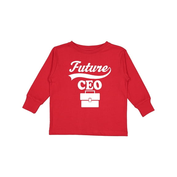 Inktastic Future CEO Shirt Childs Boss Job Boys or Girls Long Sleeve Toddler T-Shirt