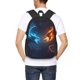thumbnail image 4 of Easygdp Red And Blue Fire Dragon C Mochila de Gran Capacidad Minimalista Ideal para Escuela, Viajes y Uso Diario, 4 of 6