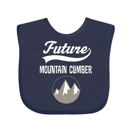 

Inktastic Future Mountain Climber Hiking Gift Baby Boy or Baby Girl Bib
