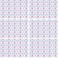 thumbnail image 4 of EREHome Noël Flocons de Neige Floral Set de Support de Plaque Set de 6, Tapis de Table Protecteur 12x18 Pouces, 4 of 5