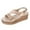 Rose Gold, variant on Jsaierl Womens Platform Sandals Casual Summer Open Toe Sandals Comfy Arch Support Sandals Boho Beach Sandal Size 7.5