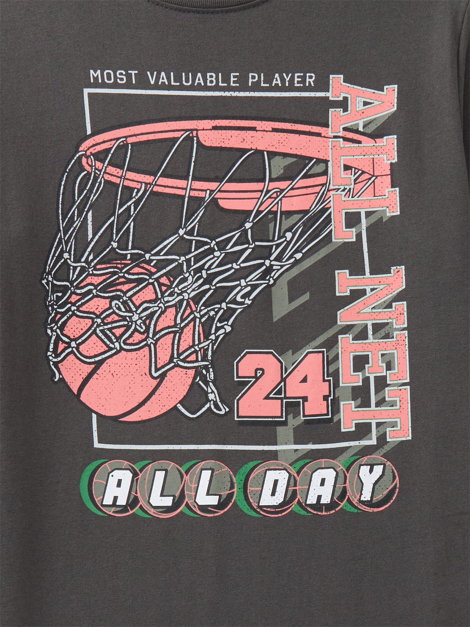 Wonder Nation, Boys' & Big Boys' Graphic Tee, All Net All Day, Sizes 4-18