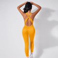 thumbnail image 4 of Gamivast Jumpsuit for Women Yoga Ribbed Butt Lifting High Waisted one Piece Tummy Control Stretchy Gym Workout Jumpsuit Active Outdoor Pants, 4 of 6