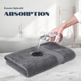 thumbnail image 6 of White Classic Hotel Collection 650 Gsm Cotton Bath Sheet Towels, Oversized Bathroom Towels, Grey, 35 x 70, 2 Pack, 6 of 10