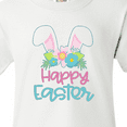 thumbnail image 4 of Inktastic Happy Easter with Bunny Ears and Flowers Youth T-Shirt, 4 of 5