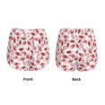 thumbnail image 5 of Lsque Red Football Printed Women's Running Shorts with Liner Pockets,Elastic Quick Dry Workout Athletic Gym Yoga Shorts,Womens High Waist Shorts-Small, 5 of 9