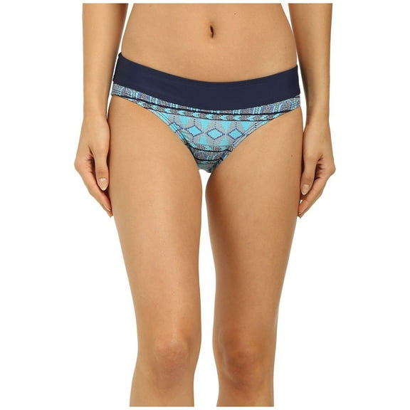 CARVE Designs Womens Swimwear Mosaic Stinson Bikini Bottom Blue XL