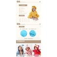 thumbnail image 3 of Toalla bata de Baño para Bebe Niño Figuras de Animales Suave Dara Baby  Acc0045, 3 of 3