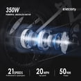 thumbnail image 4 of ELECONY Folding Electric Bicycle for Adult 20"Fat Tire with 350W 36V/12.5AH Battery 7 speeds ebike Urban Commute Moped Ebike for Snow, Beach, Mountain, Grey/White, 4 of 6
