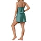 thumbnail image 3 of INSPIRE CHIC Vestidos de salón para mujeres, vestidos de noche de satén para el Día de la Madre, camisones con escote en V y tirantes de espagueti, pijamas, vestido de noche XS Verde, 3 of 6