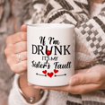 thumbnail image 2 of Mugs If I'm Drunk It's My Sister's Fault Funny Red Heart Drink Lovers Coffee To Sister From Brother Gifts For Sister Ceramic 11 15oz White Tea Cup Gifts For Women Sibling On Birthday, 2 of 8
