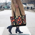 thumbnail image 4 of FORMRS Canvas Laptop Tote Bag for Women with 15.6" Computer Compartments Shoulder Handbag, Red Floral, 4 of 7