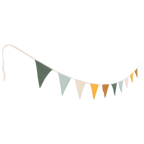 HEANUJJ Cotton Triangle Banner Flags Set in Assorted Colors, Perfect for Carnival, Party Decorations, Festivals, and Celebrations