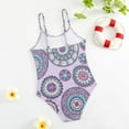 thumbnail image 3 of GYRATEDREAM Girls Swimsuits One Piece Swimsuits Variety of Print Beach Swimwear Bathing Suits for Practice and Competition for 7-8 Years, 3 of 6