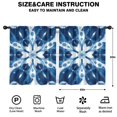 thumbnail image 2 of Blackout Kids Curtains,Indigo Tie Dye Floral Mandala Childrens Insulated Curtains Set Of 2,Bedroom Essentials,Toddler Room Decor 52"x63", 2 of 5