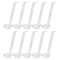 thumbnail image 1 of 10 Piezas 7,8 Pulgadas 1 Oz CucharóN PequeñO Transparente Mini CucharóN para Salsa Manejar  PláStico Ponchera CucharóN Cucharas para Servir, 1 of 1