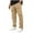 Khaki, variant on Men's Casual Cargo Pants High Elastic Waisted Stretch Joggers Fashion Baggy Jogger Pants with Pockets