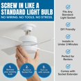 thumbnail image 2 of Ventilador de techo Bell+Howell Socket Breeze con luz LED de 39 cm, 2 of 7