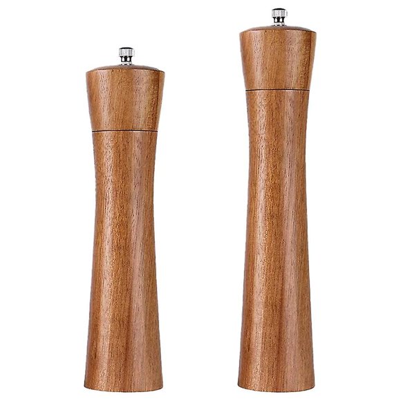 Ensemble de Moulins à Sel et à Poivre en Bois, Moulin à Poivre Manuel en Bois et Moulin à Sel