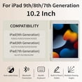 thumbnail image 4 of Detachable Wireless Keyboard Cover for iPad 7/8/9 Gen 10.2", Slim Folio Case with Apple Pencil Slot Adjustable Stand Auto Sleep Wake,Cream White, 4 of 10