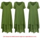 thumbnail image 2 of Nueva moda mujer vestido flojo ocasional del color sólido de manga corta boho summer maxi vestido la Tomshoo Borgoña 5X-Large, 2 of 7
