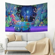 Tapestry, Cartoon Anime Tapestry Aesthetic Mushroom Tapestry Wall Hanging Dorm Backdrop Poster Home Decor for Bedroom Living Room (60 x 40 in)