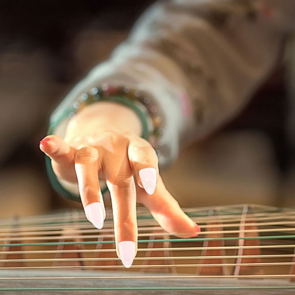 ETHZZLE Protective Guzheng Fake Nails PC Transparent 5pcs