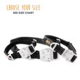 thumbnail image 3 of Mighty Paw Metal Buckle Dog Collar, All Metal Hardware, Lightweight Collar, Reflective Stitching, Strong, Durable (Small, Black), 3 of 9