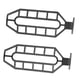 thumbnail image 4 of Par de cubiertas protectoras de luz de señal de giro para motocicleta, repuesto negro de acero inoxidable para CB500X 2019-2021 Jadeshay  A, 4 of 8