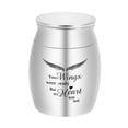 thumbnail image 1 of Labymos Small Cremation Urn for Pet Ashes Mini Pet Keepsake Urn Stainless Steel Memorial Keepsake, 1 of 7