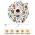 thumbnail image 6 of 15 Inch Round Placemats Set of 4, Green Spring Floral Non Slip Heat Insulation PP Table Mats, Summer Botanical Vintage Birds Washable Place Mats for Kitchen Dining Party Table Decor, 6 of 7