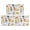 Multicolor Cat and Yarn White Pattern, variant on Cat and Meow White Pattern Anti Fatigue Kitchen Rugs Set Of 2, Non Slip Washable Decorative Floor Mats for Kitchen Sink Laundry, 17"x30" and 17"x47"