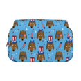 thumbnail image 2 of Sikiie Cute Puppy Print Flip Double-layer Pencil Case, All-purpose Stationery Bag for Study and Office, Zipper Design, Unisex, 2 of 7