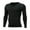 Black, variant on SwiftWear Long Sleeve Shirts for Men Solid Color Tight Pullover Tops Workout Athletic Gym Training Tee Shirts Black M