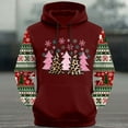 thumbnail image 4 of Yusimy Mens Christmas Printed Hoodie Long Sleeve Pullover Casual Athletic Top, 4 of 5