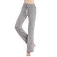 thumbnail image 5 of Yoga Pants Women Bootcut High Waisted Wide Leg Leggings Workout Loose Lounge Sweatpants Baggy Gym Compression Joggers Plus Size, 5 of 9