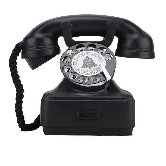 Teléfono antiguo retro vintage - Adorno de decoración del hogar y accesorio fotográfico