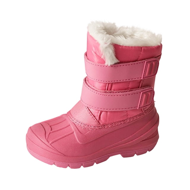 Chaussures d'Hiver pour Femmes, Bottes de Neige Imperméables Isolées pour Hommes et Femmes, Chaussures de Neige d'Hiver avec Semelle Plate, Chaussures pour Hommes à Bout Rond Imperméables