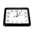 thumbnail image 3 of Uxcell 9x9 Inch Wall Clock, Quartz Battery Operated Silent Non-Ticking Square Wall Clocks, Black, 3 of 6