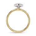thumbnail image 4 of AFFY Halo Solitaire Engagement Ring for Women, 1.00 Carat (ctw) Marquise and Round Cut Lab Grown Diamond Ring In 10K Solid Yellow Gold F-G, VS-SI Quality Gifts For Her Ring Size-9, 4 of 7